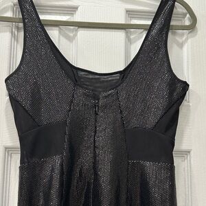 BCBGMaxAzria Shimmering Black Mini Dress